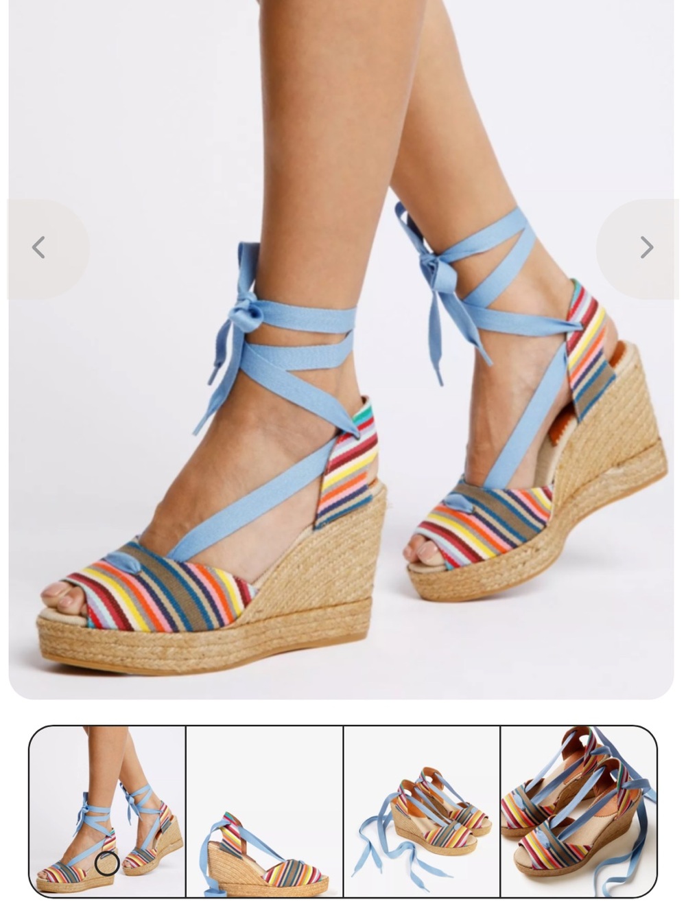 Penelope Chilvers High Catalina Picasso Espadrille multi color size 38